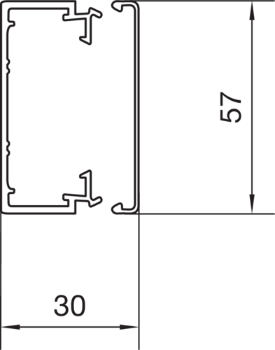 Tehalit Leitungsführungskanal LF 30x60mm vw LF3006009016