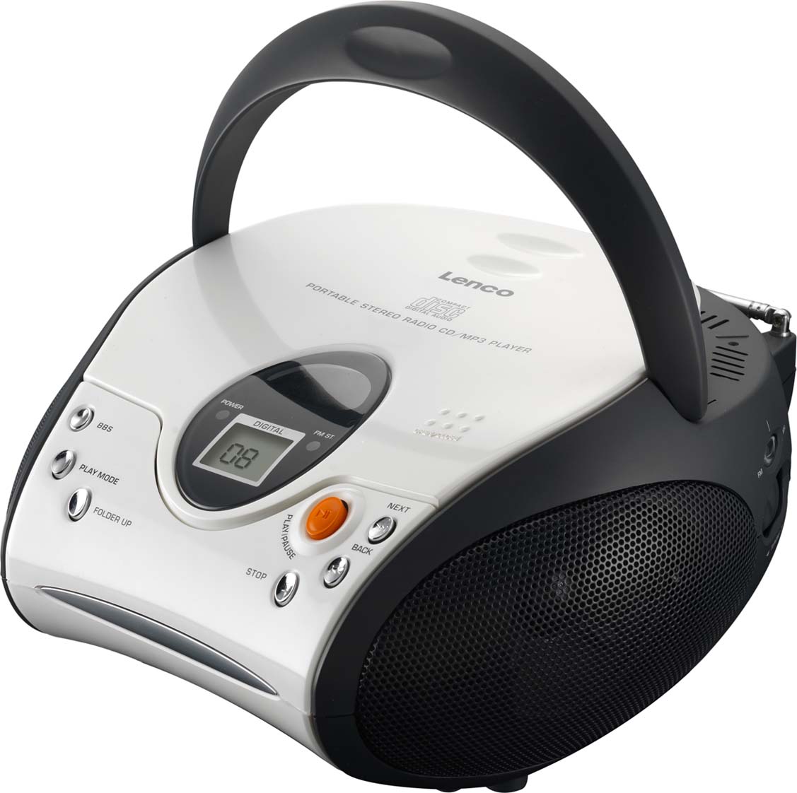 Commax UKW-Radio m.CD stereo,weiß SCD-24 white