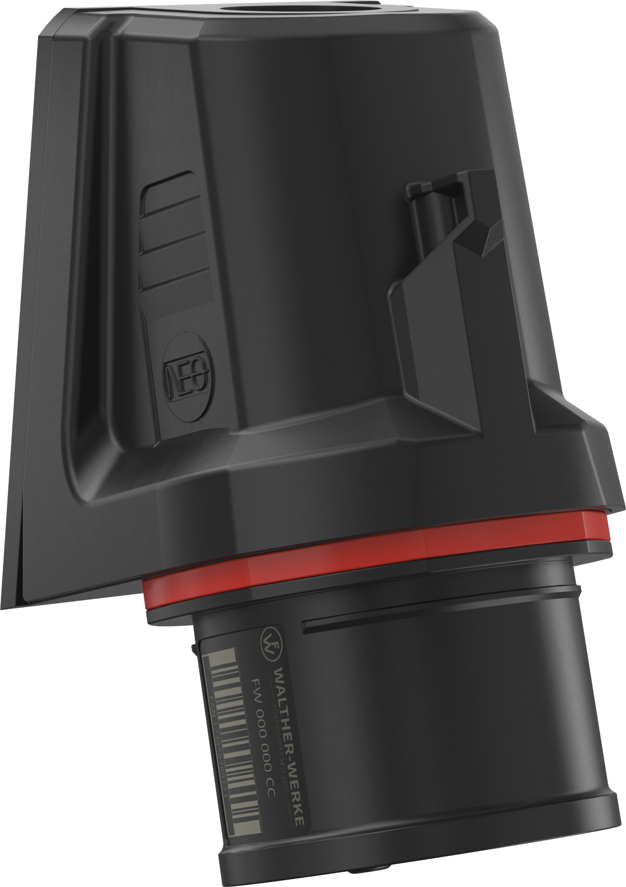 Walther Werke CEE NEO Wandgerätestecker schräg 16A5P6h IP54 FW710506SK