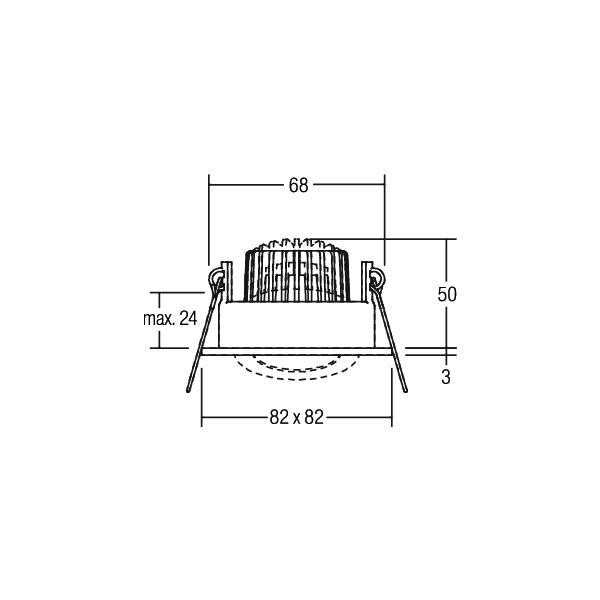 Brumberg Leuchten LED-Einbaustrahler 3000K 350mA IP65 12355073