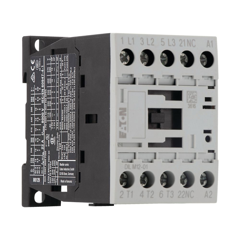 Eaton (Moeller) Leistungsschütz 1Ö 5,5KW/400V,DC DILM12-01(24VDC) Eaton (Moeller) Leistungsschütz 1Ö 5,5KW/400V,DC DILM12-01(24VDC)