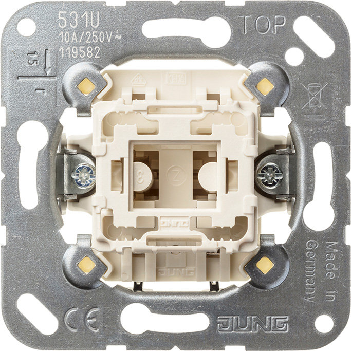 Jung Taster 10AX 250V 1-pol. Schließer 531 U