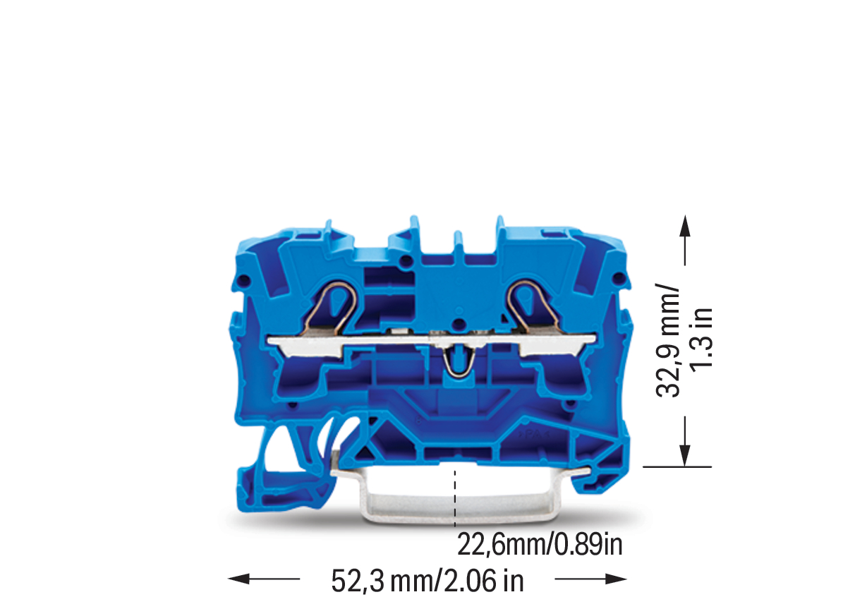 WAGO GmbH & Co. KG Durchgangsklemme 4qmm,blau,2-Leiter 2004-1204 WAGO GmbH & Co. KG Durchgangsklemme 4qmm,blau,2-Leiter 2004-1204