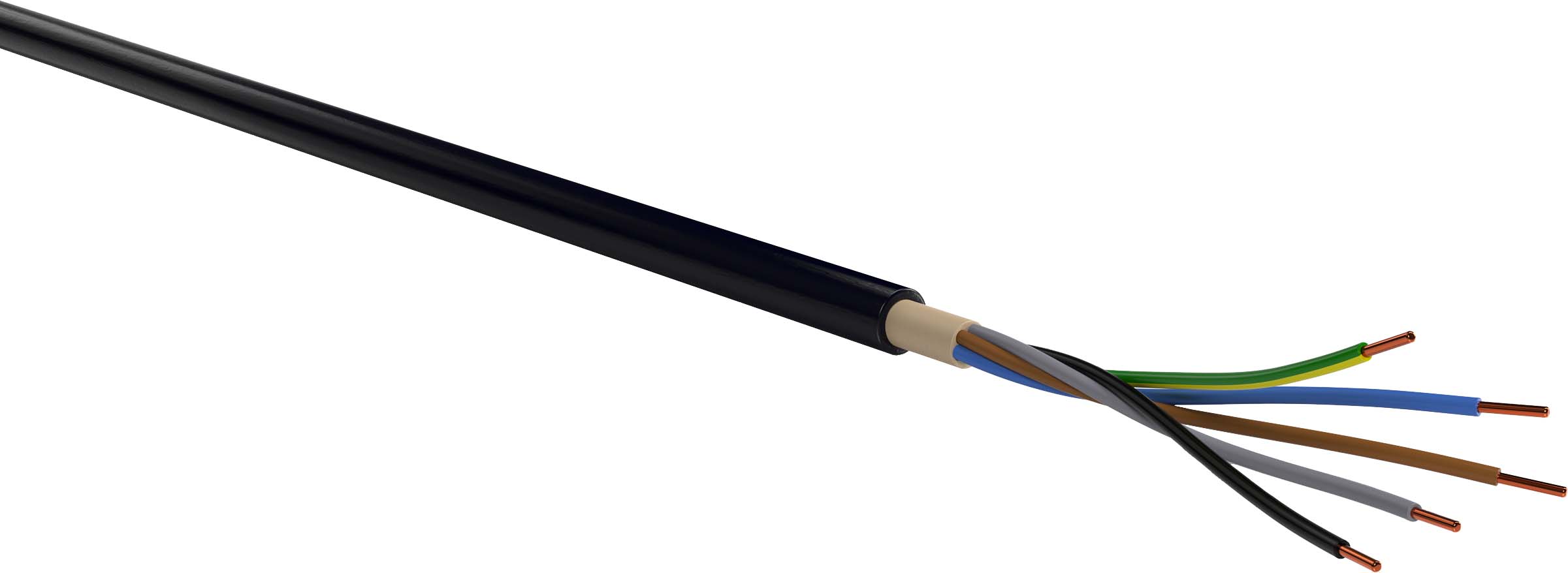 250 M Verschiedene-Diverse K+L NYY-J 5x16 RE Eca Tr250 Starkstromkabel NYY-J 5x16 RE Eca