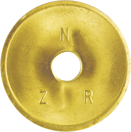 NZR Standardwertmarke D=26mm Stärke 1,6mm WM messing #2020