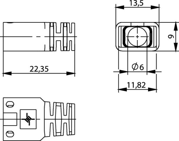 Telegärtner Knickschutztülle f.RJ45-Steck.ges, sw 100001166