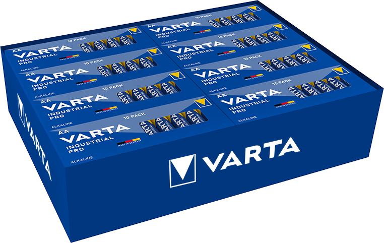 10 STK Varta Cons.Varta Batterie Industrial AA Mignon, LR6, Al-Mn 4006 Ind. Stk.1