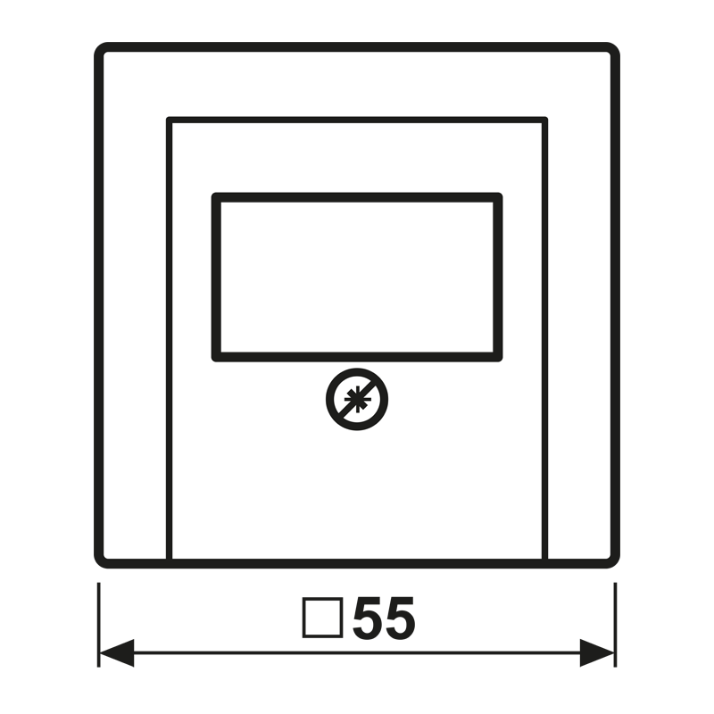 Jung Abdeckung aws für TAE-Dose A 569 BFPLT WW Jung Abdeckung aws für TAE-Dose A 569 BFPLT WW