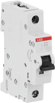 ABB Stotz S&J Sicherungsautomat 6kA 16A B 1p f.ZE S201-B16