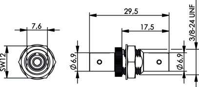 Telegärtner T-ST Kupplung MM+SM Einlochmontage 100007074