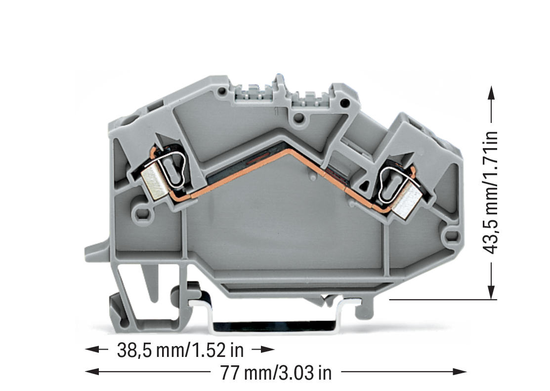 WAGO GmbH & Co. KG Durchgangsklemme 0,08-2,5mmq grau 780-601 WAGO GmbH & Co. KG Durchgangsklemme 0,08-2,5mmq grau 780-601