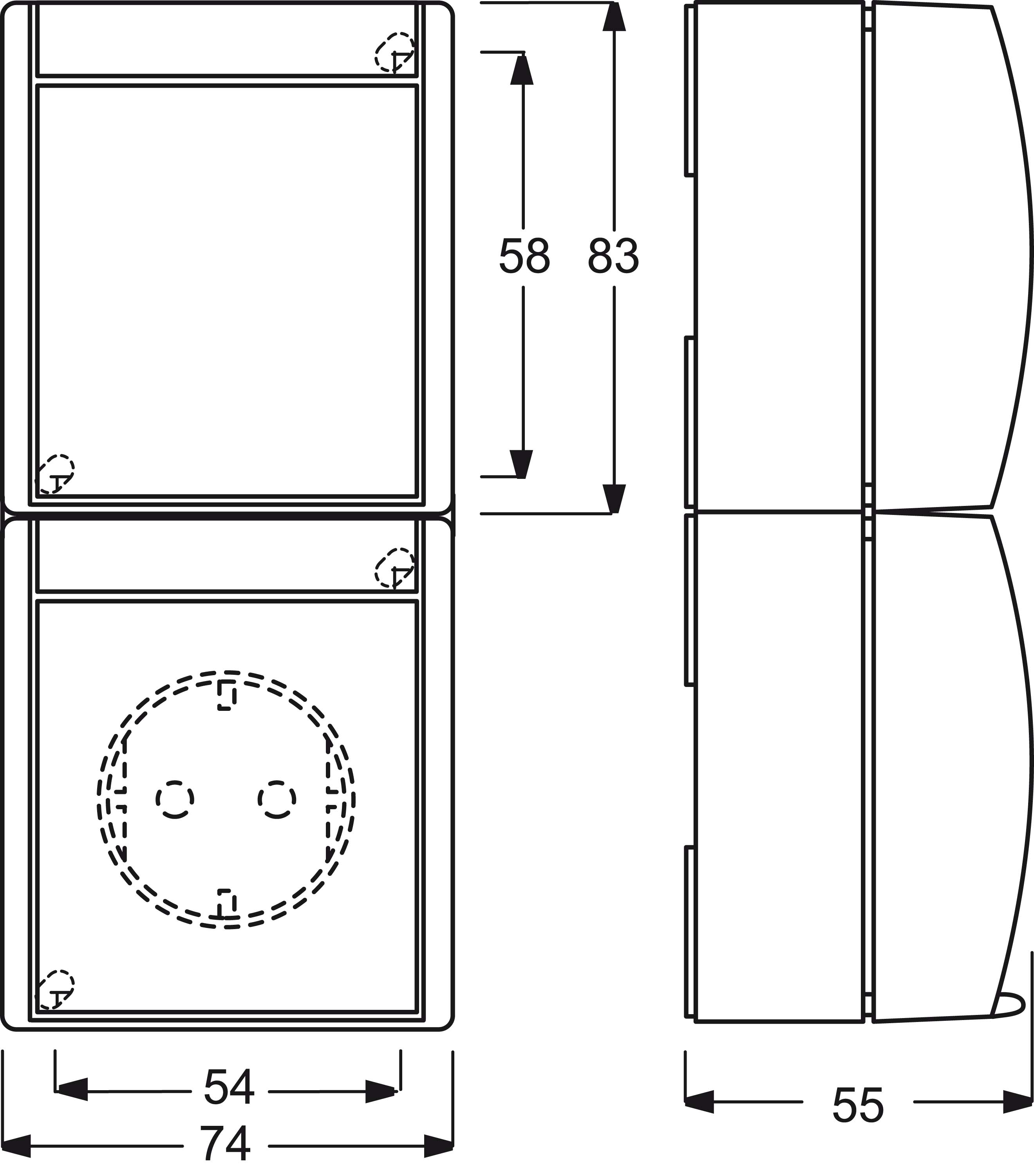 Busch-Jaeger Kombination SCHUKO Steckdose, mit Wipp. 2601/6/20 EBW-53