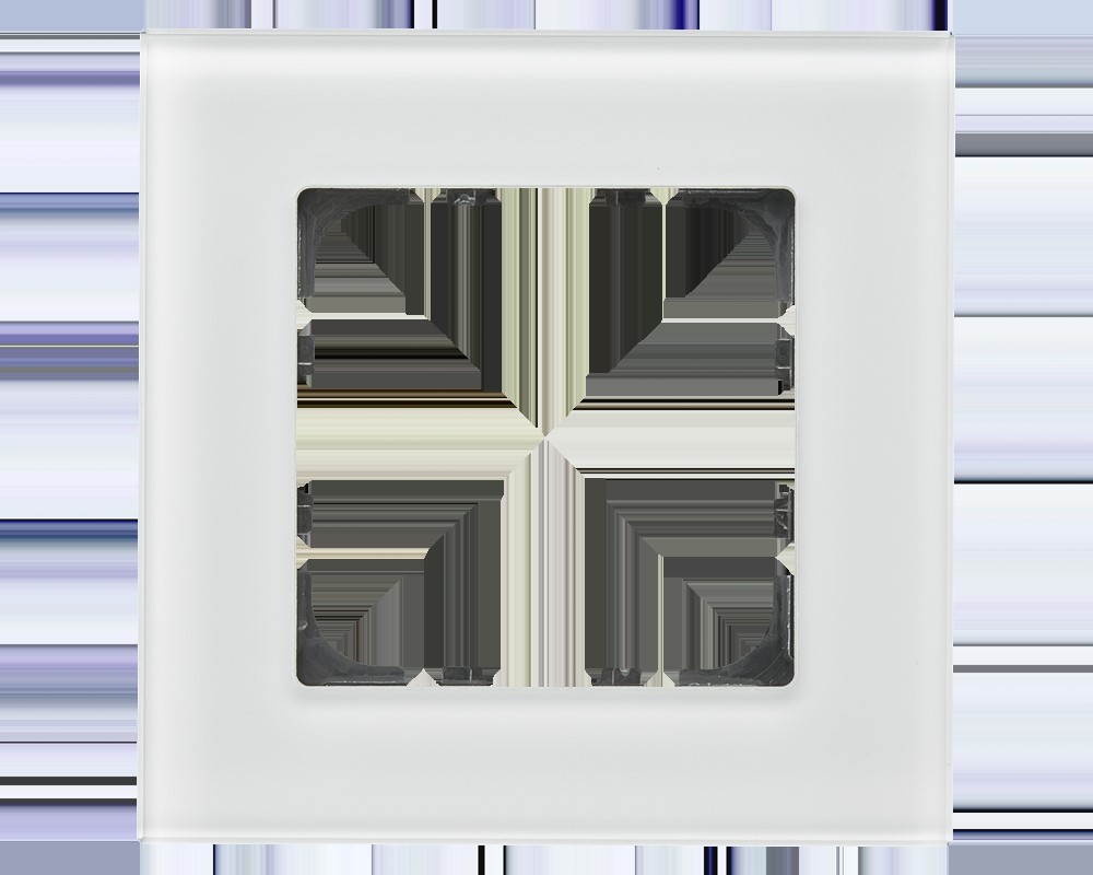 MDT technologies Glasrahmen 1-fach weiß BE-GTR1W.01