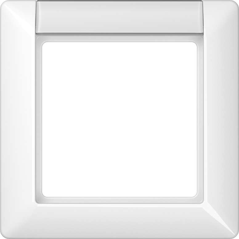 Jung Rahmen 1-fach aws mit Schriftfeld AS 581 NA WW