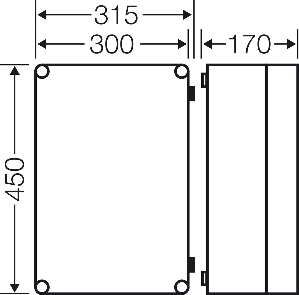 Hensel Mi-Einzelleergehäuse 275x425x146mm Mi 9301 Hensel Mi-Einzelleergehäuse 275x425x146mm Mi 9301