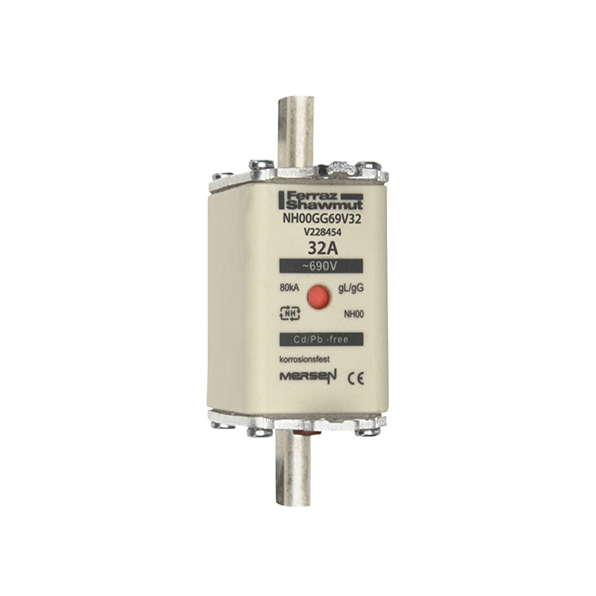 Mersen NH-Sicherungseinsatz SF Gr.00 gG 32A/690V KM NH00GG69V32