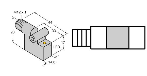 Turck Magnetfeldsensor f. Pneumatikzylinder BIM-IKT-AP6X-H1141