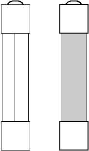 10 STK Eska G-Sicherungseinsatz 5x25mm M 6,3A m.Kennmelder 528.025