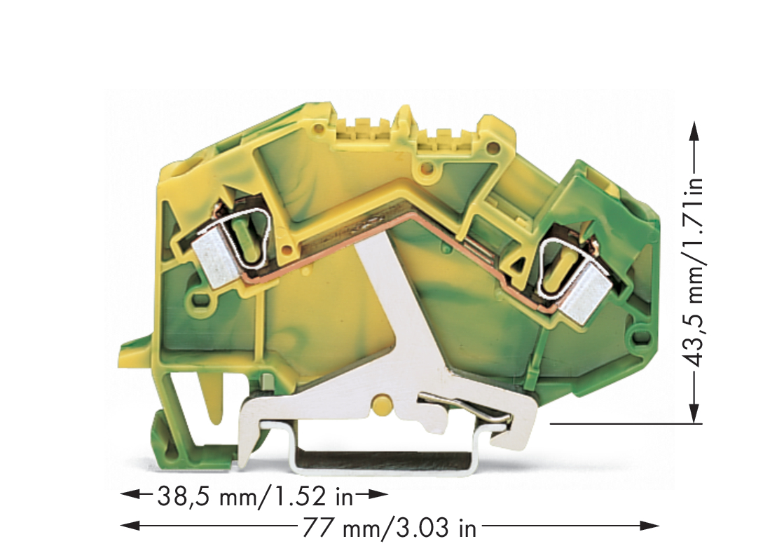 WAGO GmbH & Co. KG Schutzleiterklemme 0,08-4mmq gn/gelb 781-607 WAGO GmbH & Co. KG Schutzleiterklemme 0,08-4mmq gn/gelb 781-607
