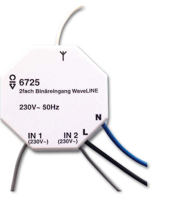 Busch-Jaeger Binäreingang Wavel-LINE 2-fach 230V AC 6725