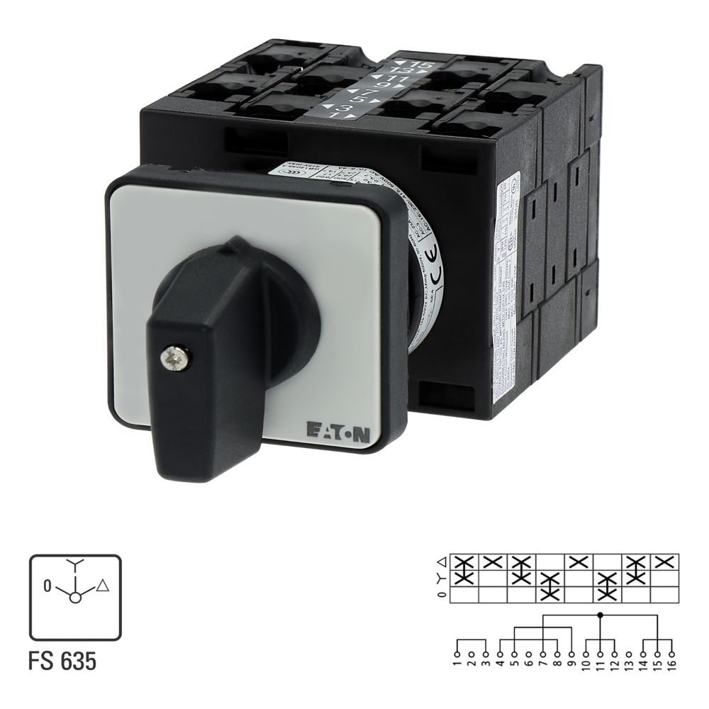 Eaton (Moeller) Stern-Dreieck-Schalter 32A, 13kW, 3p, IP65 T3-4-8410/E