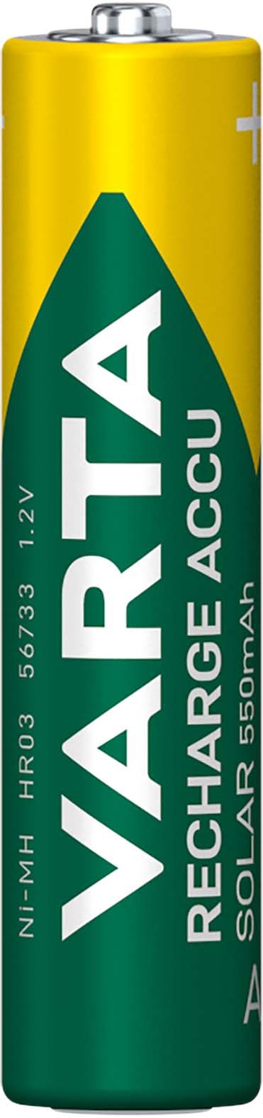Varta Cons.Varta Recharge Accu Solar AAA 1,2V/550mAh/NiMH 56733 Bli.2