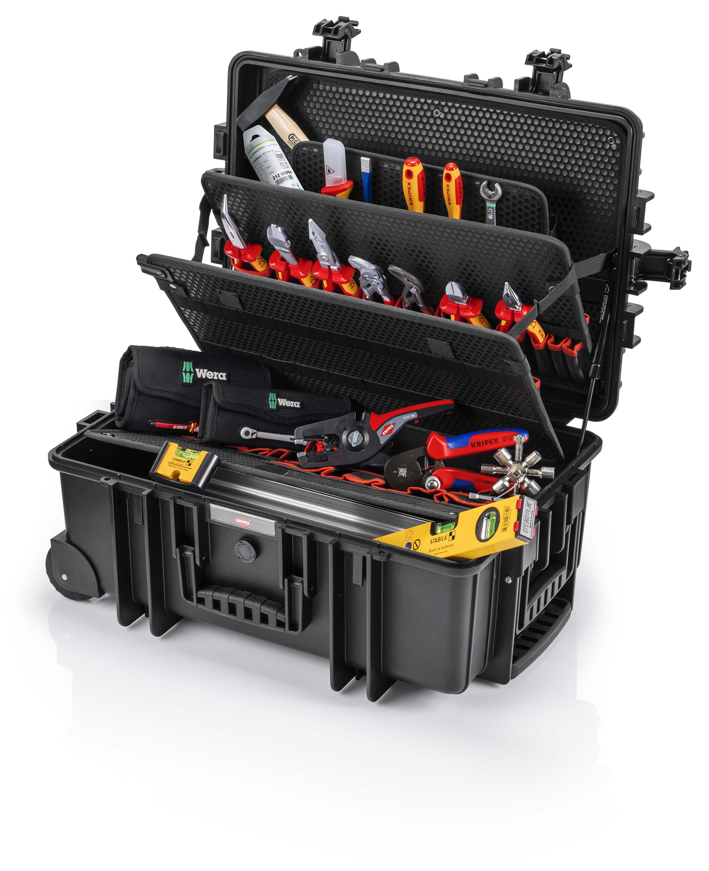 Knipex-Werk Werkzeugkoffer best., flugtauglich 00 21 37