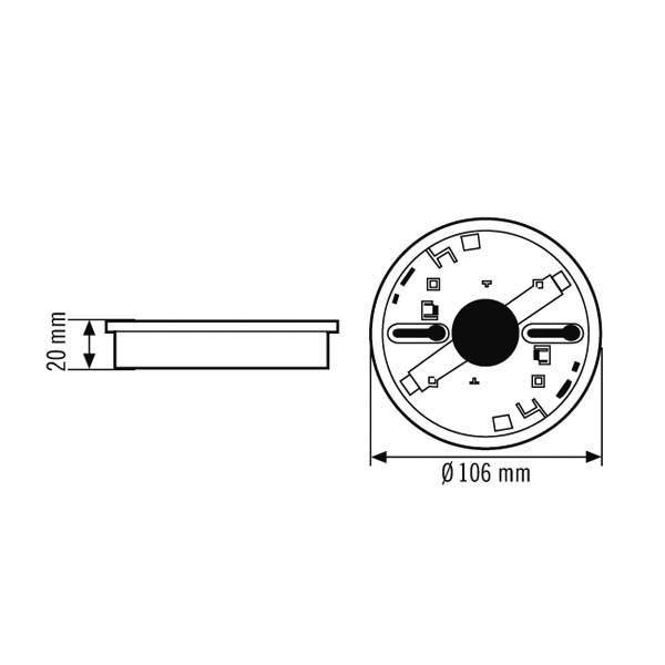 ESYLUX AP-Dose ws für PROTECTOR K PROTECTOR#ER10018992