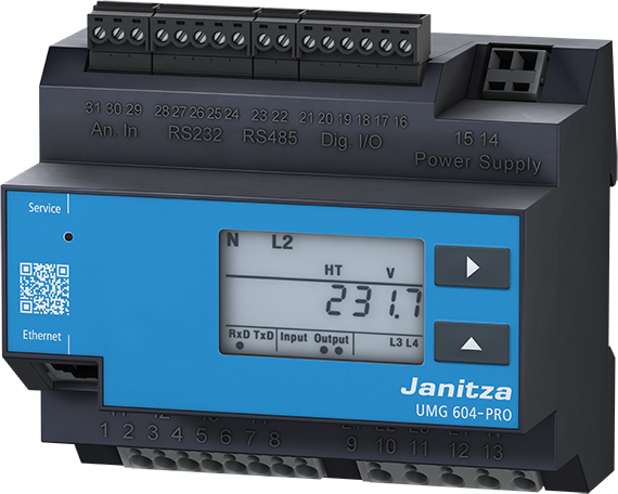 Janitza Electronic Netzanalysator UL 95..240VAC,135..340D UMG 604E-PRO230V(UL)