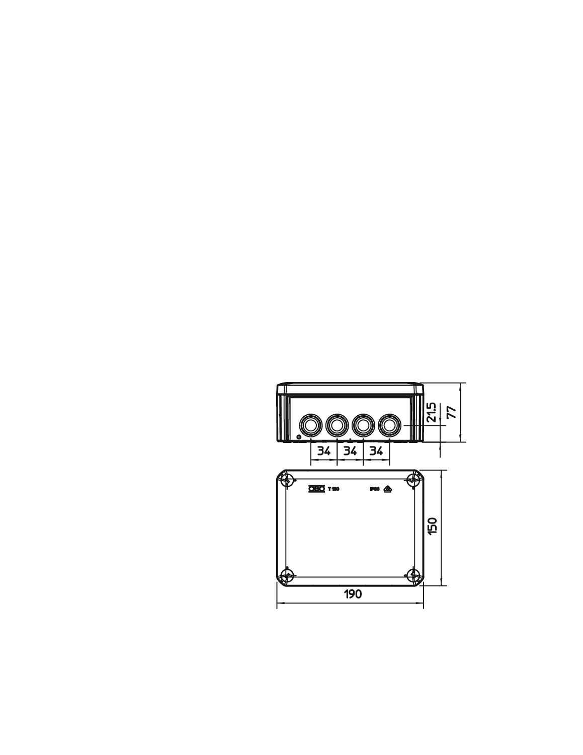 OBO Bettermann Vertr Kabelabzweigkasten T 160