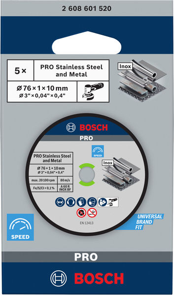 Bosch Power Tools Trennscheibe 2608601520 2608601520(VE5)