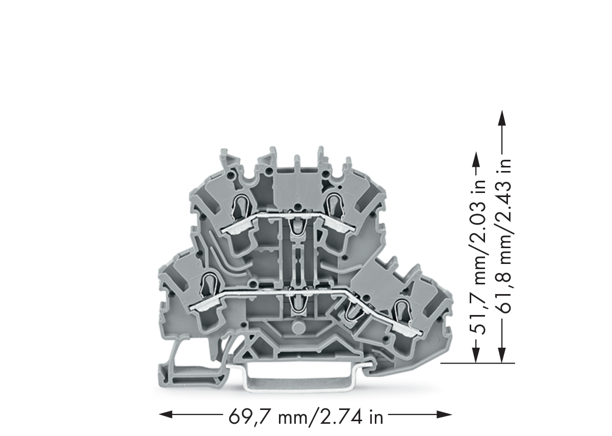 WAGO GmbH & Co. KG Doppelstockklemme 2002-2201 WAGO GmbH & Co. KG Doppelstockklemme 2002-2201