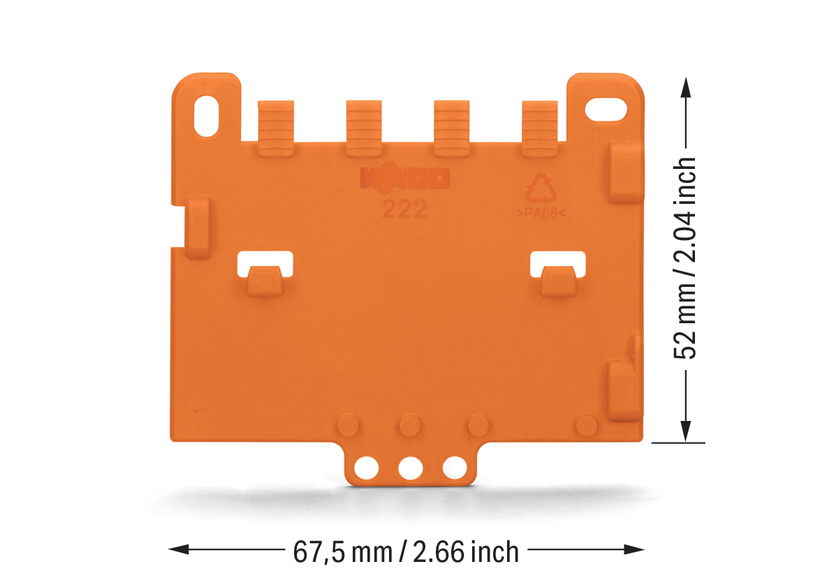 WAGO GmbH & Co. KG Zugentlastungsplatte 222-505