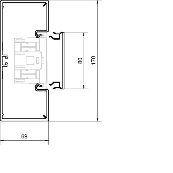 Tehalit Brüstungskanal-Unterteil zu BRH 65x170mm vw BRH6517019016