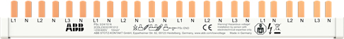 ABB Stotz S&J Phasenschiene 3Ph, 24Pins 10qmm PSc 3/24/10 N