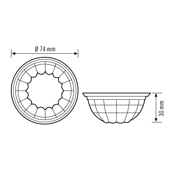 ESYLUX ESYLUX Linsenmaske DEFENSOR #EM10025488