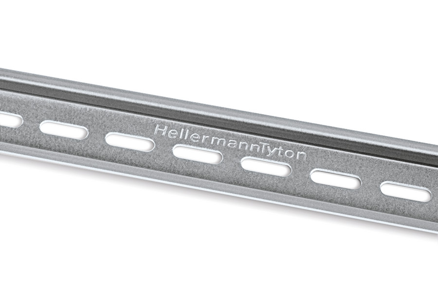 2 M HellermannTyton Tragschiene gelocht bandverzinkt 40m DELTA-3F/BV