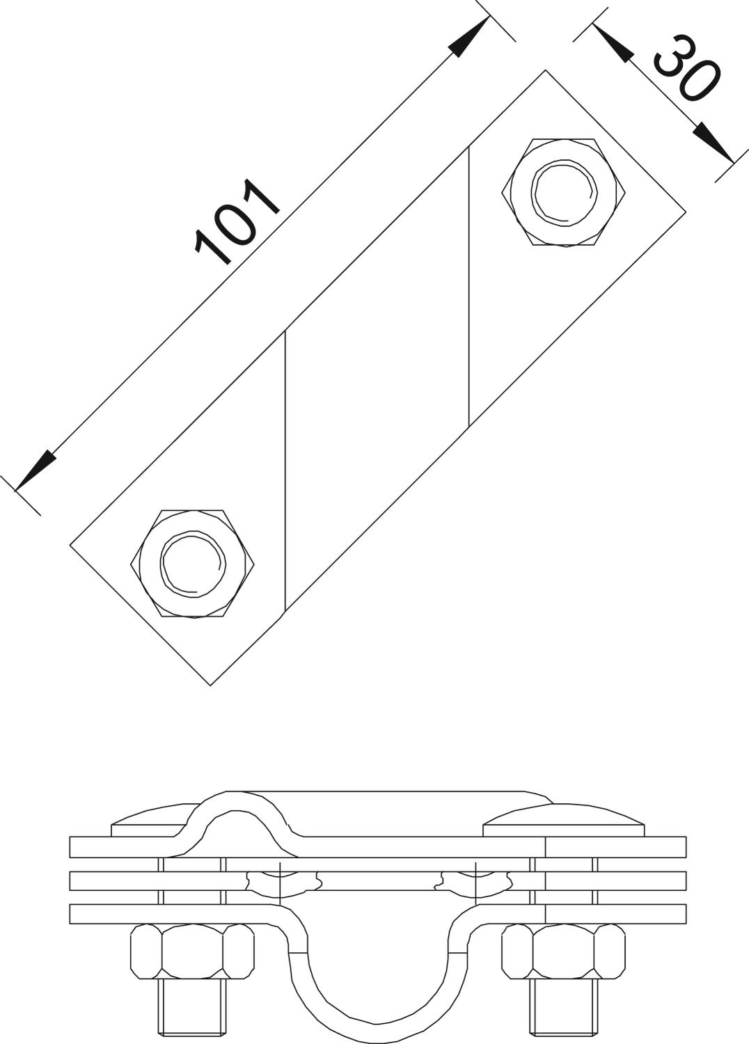 OBO Bettermann Vertr Anschlusschelle f.Rund.+Flachl. 2760 20 FT