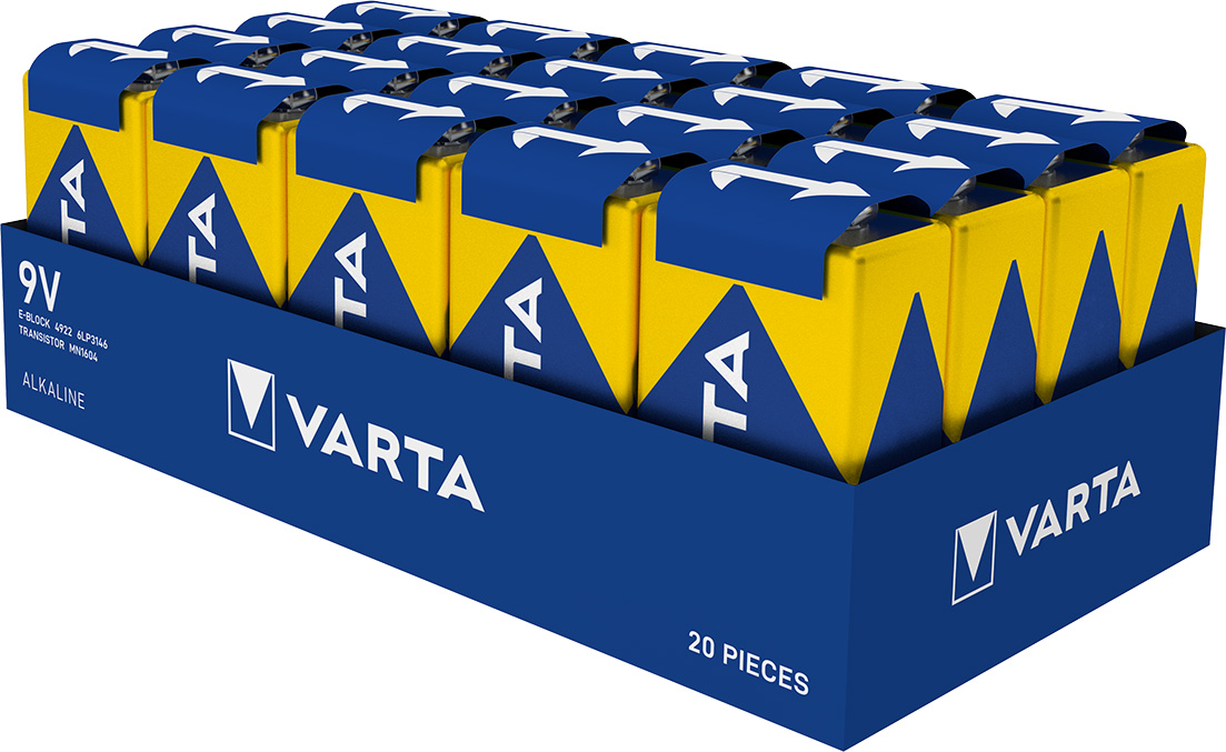 Varta Cons.Varta Batterie Longl.Power E E-Block, 6LR61,Al-Mn 4922 Stk.1