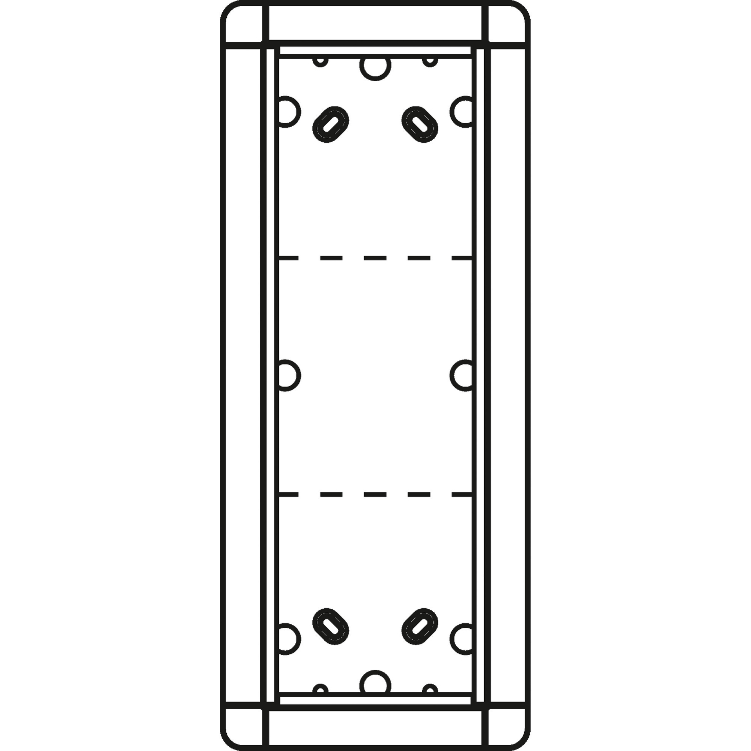 Ritto Portier AP-Rahmen si 3-fach, 133x326mm 1883320
