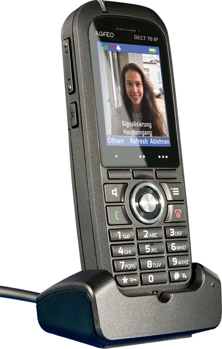 Agfeo DECT-IP-Telefon 2" Farbdisplay sw DECT 70 IP sw