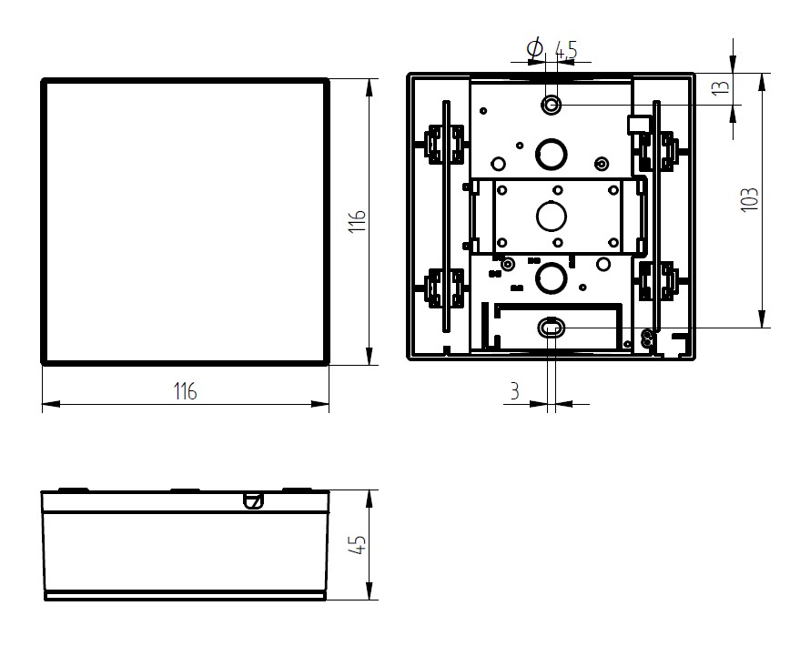 Grothe Zweiklang-Gong mechnisch GONG 465A Bw/w