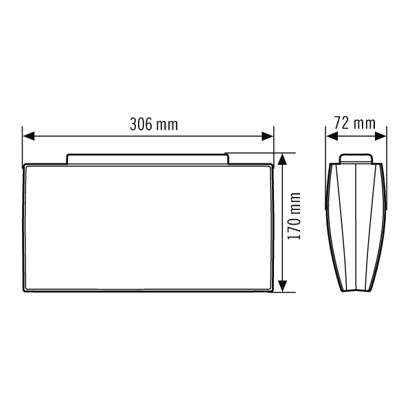 ESYLUX Notleuchte 30m EKW 4W SLE/SLFEL#EN10061837
