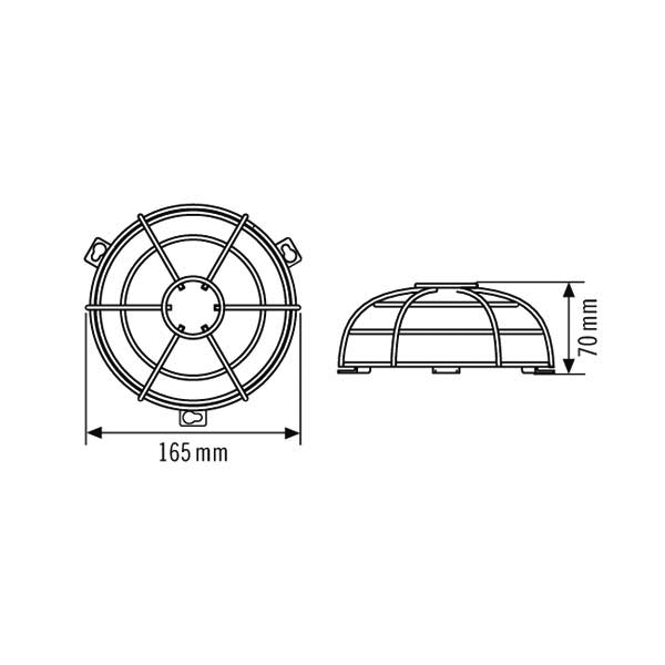 ESYLUX Schutzkorb  BASKETGUARDROUNDSM.