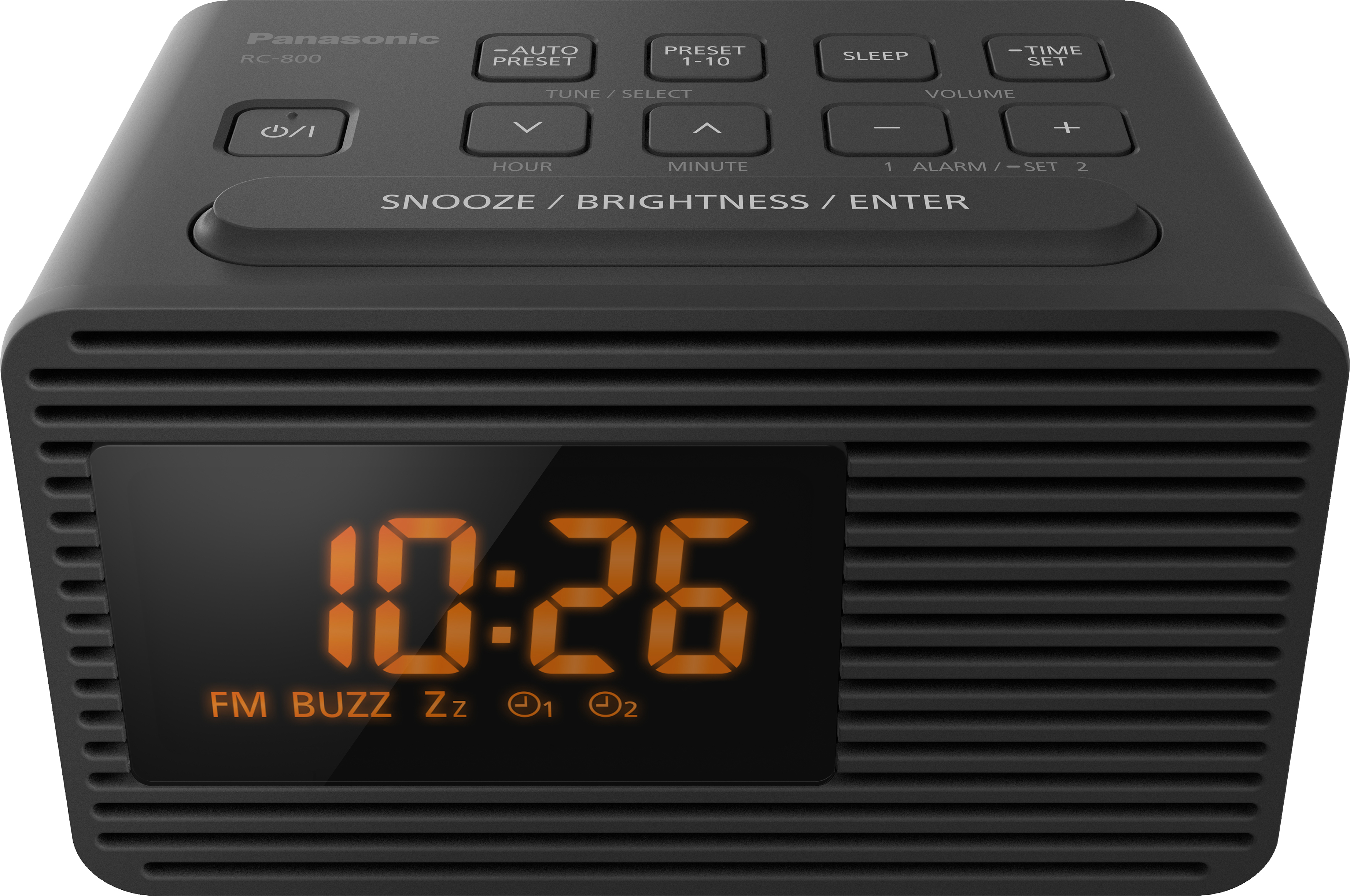 Panasonic Deutsch.CE Radiowecker 2Weckzeiten RC-800EG-K