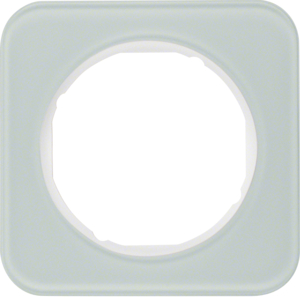 Berker Rahmen Glas/pows 1fach, rund 10112109