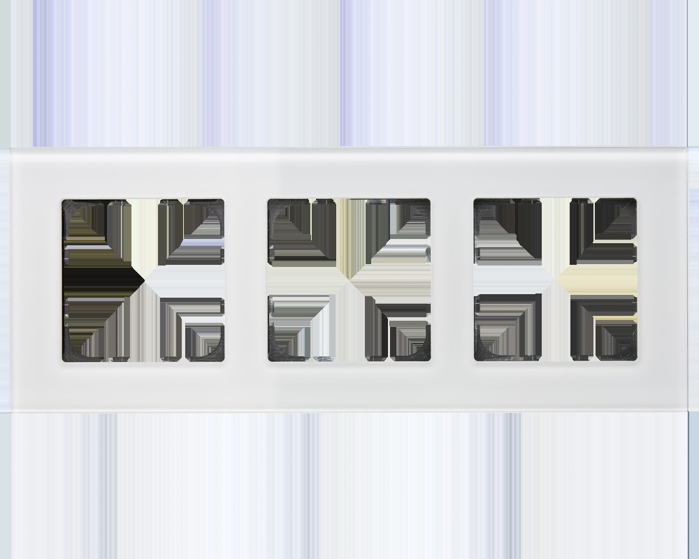 MDT technologies Glasrahmen 3-fach weiß BE-GTR3W.01