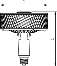 Signify Lampen LED-Lampe E40 4000K 120Gr. TForce LED #75373300