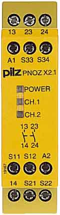 Pilz Not-Aus-Schaltgerät 24VAC/DC 2n/o PNOZ X2.1 #774306