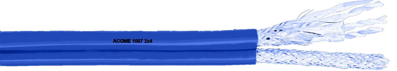 500 M Acome Acome1007 Kat.7 blau 8P S/FTP AWG23 R8205Q-Cca-T500